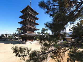 四国八十八ヶ所霊場第75番札所・善通寺の五重の塔【香川県善通寺市】6