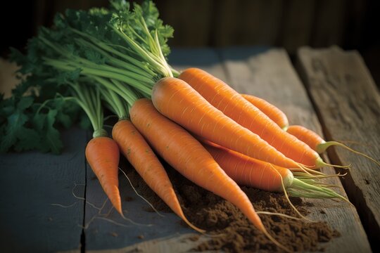 Carrots are root vegetables that are rich in beta carotene, which is known as a precursor of Vitamin A. Most varieties are orange but they can also come in a variety of colors, including white, purple