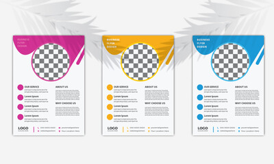 Brochure design, cover modern layout, annual report, poster, flyer in A4 | Modern & Professional Flyer Design template | business flyer design template