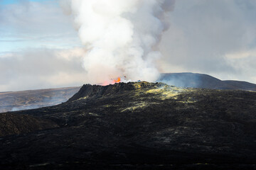 Fototapeta na wymiar Fagradalsfjall Volcano, Iceland