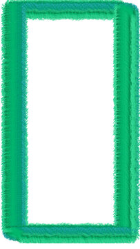 green border texture frame transparent