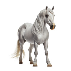 horse isolated over white background