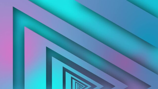 Color corporate triangle looped background. Video animation.