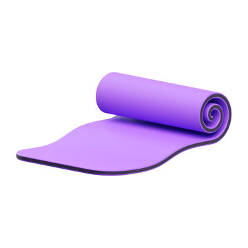 Yoga Mat 3d render icon illustration