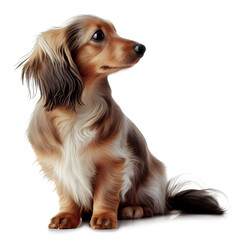 Naklejka premium dog isolated over white
