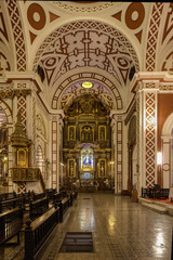 Fototapeta na wymiar Basilica and Convent of San Francisco of Lima, Chapel dedicated to the Immaculate Conception of Mary, Lima, Peru