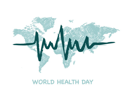 World Health Day on a blue background.