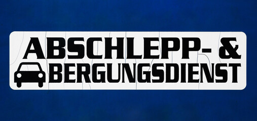 Obraz premium Abschlepp & Bergungsdienst 
