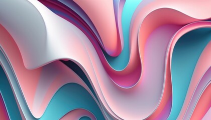 abstract background with waves colorful generative AI