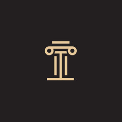 Gold Law is a logo design of a golden scale made from simple golden lines.
