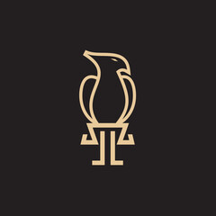 Gold Law is a logo design of a golden scale made from simple golden lines.