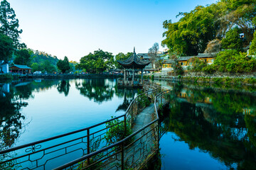 Fototapeta premium Heshun Guzhen, tengchong, Yunnan, China