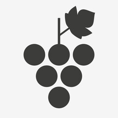 bunch of grapes with leaf - modern