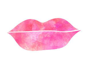 Watercolor Lips Transparent PNG