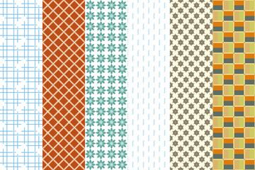 Abstract set futuristic geometric background. Modern graphic concept.