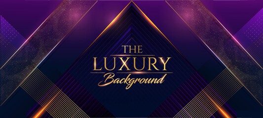 Blue Golden Side Corner Lines Frame Lines Award Background. Trophy on Luxury Background. Modern Abstract Design Template. LED Visual Motion Graphics. Wedding Invitation Poster. Certificate Design.