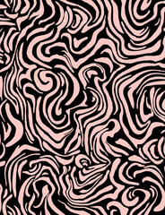 Seamless zebra pattern, liquid print.