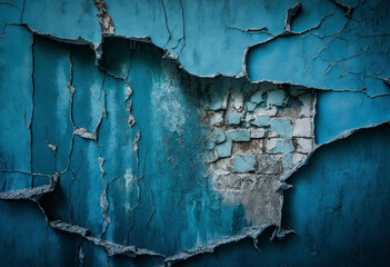 Ai-Generated Render of an Antique, Colorful, and Distressed Painted Concrete Wall Surface