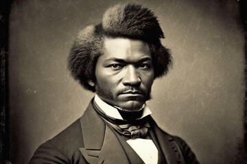 Portrait of Frederick Douglass - obrazy, fototapety, plakaty