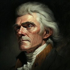 Portrait of Thomas Jefferson - obrazy, fototapety, plakaty