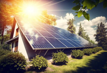Harnessing the Power of the Sun: Renewable Energy with Solar Panels in a Sunny Summer Eco-Friendly Way