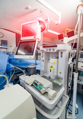 Operating surgical computer technology. Emergency modern devices for surgery.