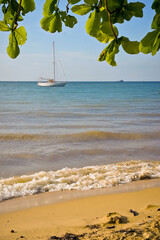 Tropical sand beach in Cambodia