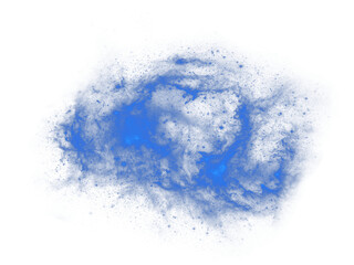 Fototapeta premium blue lightning star formation nebula galaxy
