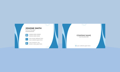 creative and modern business card template unique vector clean design.