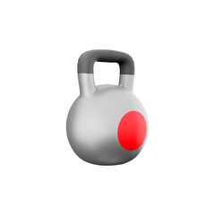 Fototapeta na wymiar 3d rendering sports kettlebell icon. 3d render a specially made object of a given mass, having a special shape and other design features icon.