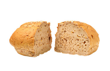 whole wheat bread isolated on transparent png