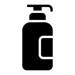 hand sanitizer glyph icon