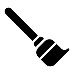Sweeping broom glyph icon