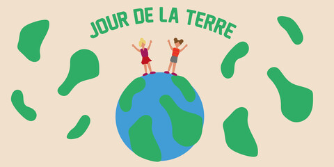 Jour de la terre format bannière