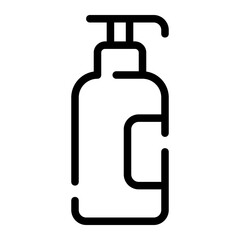 hand sanitizer line icon