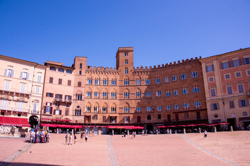 Fototapeta premium The medieval city of Siena in Tuscany, Italy
