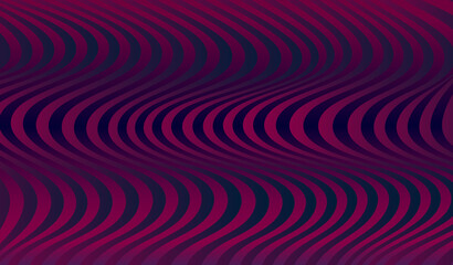 Purple line wave blue background Abstract purple wave light effect in perspective vector illustration.Templates for wallpaper, banner, background, landing page, wall art, invitation design .
