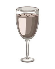 coffee drink in glass cup