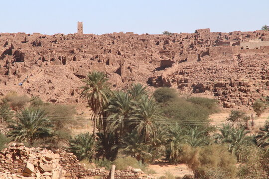 Vue sur Ouadane en Mauritanie