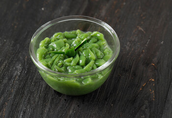 Cendol Dawet before Mix with Palm Sugar Syrup and Coconut Milk