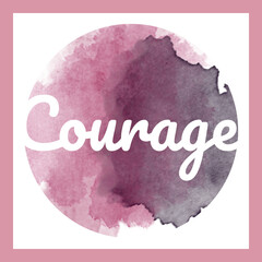 Courage word Motivational Inspirational text printable digital wall art digital print frame 