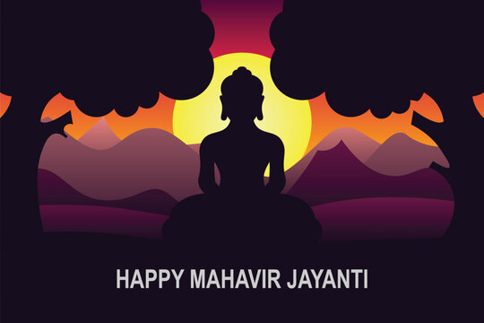 Mahavir Jayanti background.