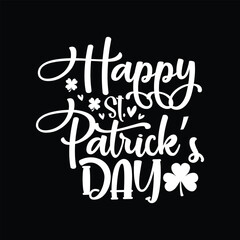 Happy St. Patrick's Day Shirt, Clover Vector, St Patricks Day Clover Shirt, St Patricks Day Cut File