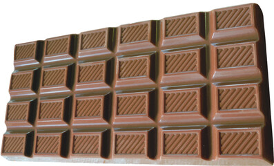 Dark chocolate bar shape vector illustration, chocolate shape