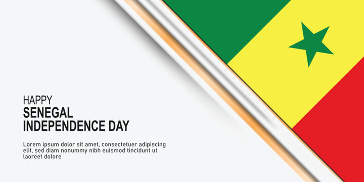 Senegal Independence Day background.