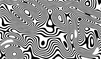 Fototapeta na wymiar abstract Black and white liquid design background texture with Dynamic Waves Abstract vector illustration.Topographic map background. 