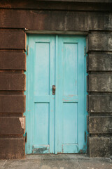 old blue door