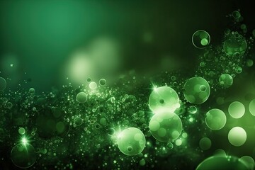 Background sparkling green colour (Ai generated)
