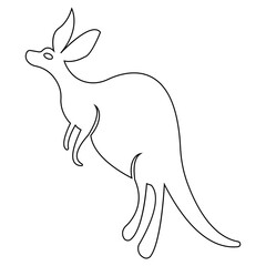 kangaroo icon illustration vector