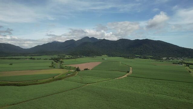 Spectacular aerial footage of Babinda near Cairns Queensland Australia